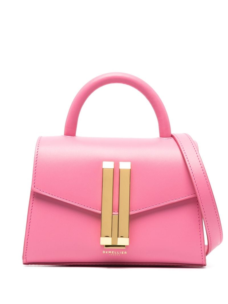 Pink Montreal Nano Leather Tote Bag