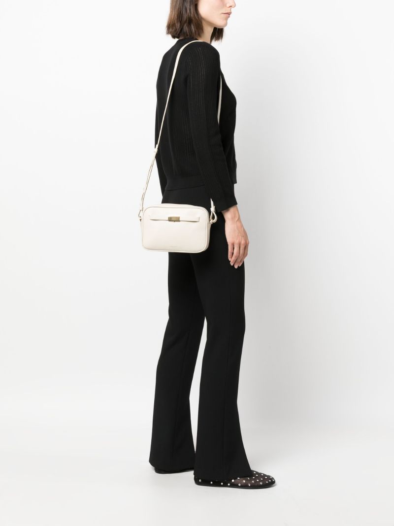 Neutral New York Leather Cross Body Bag