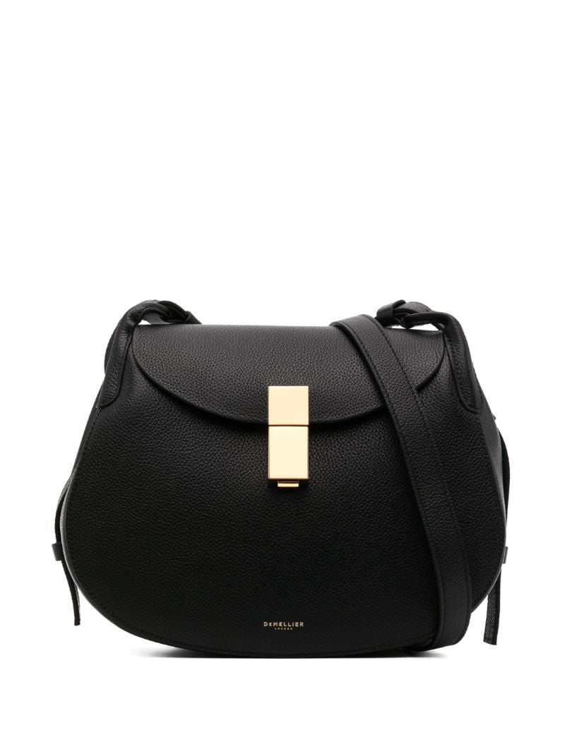 Black Lausanne Leather Cross Body Bag