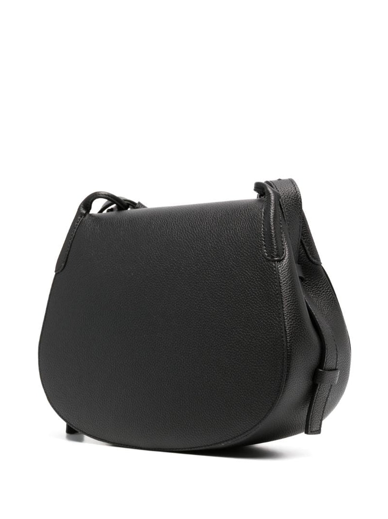 Black Lausanne Leather Cross Body Bag