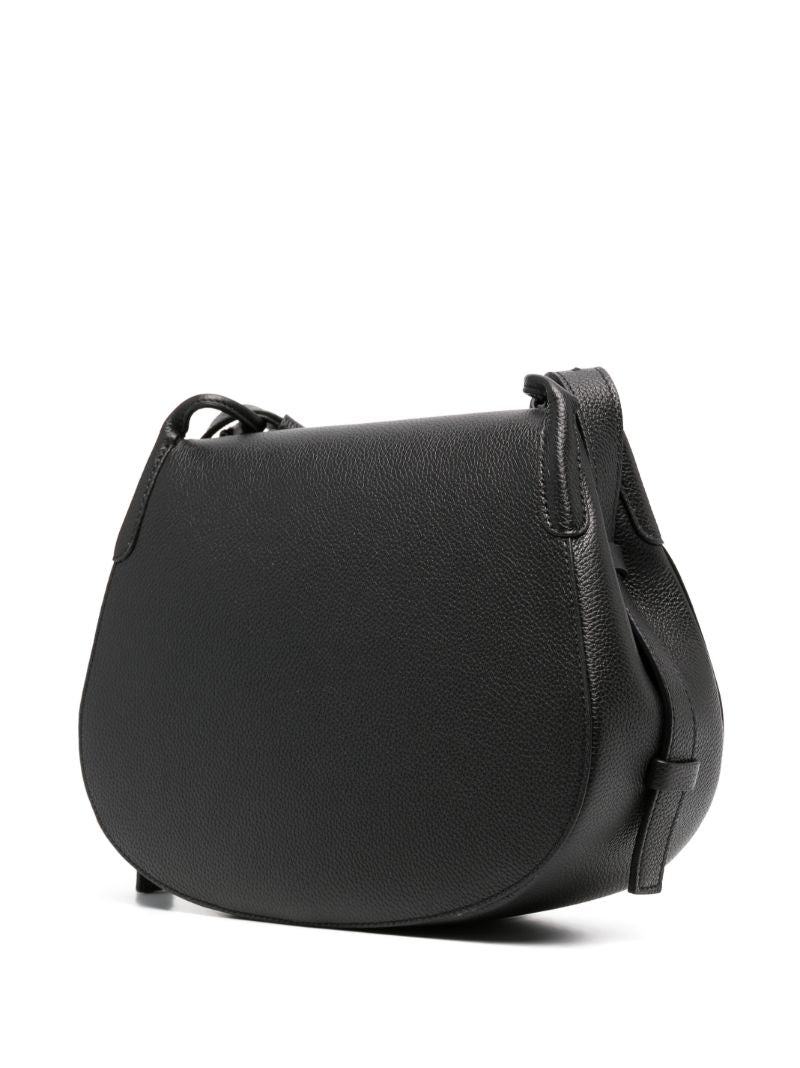Black Lausanne Leather Cross Body Bag