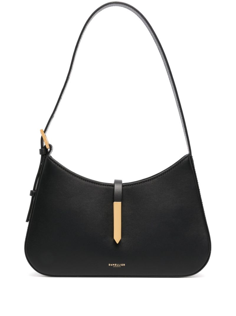Black Tokyo Leather Shoulder Bag