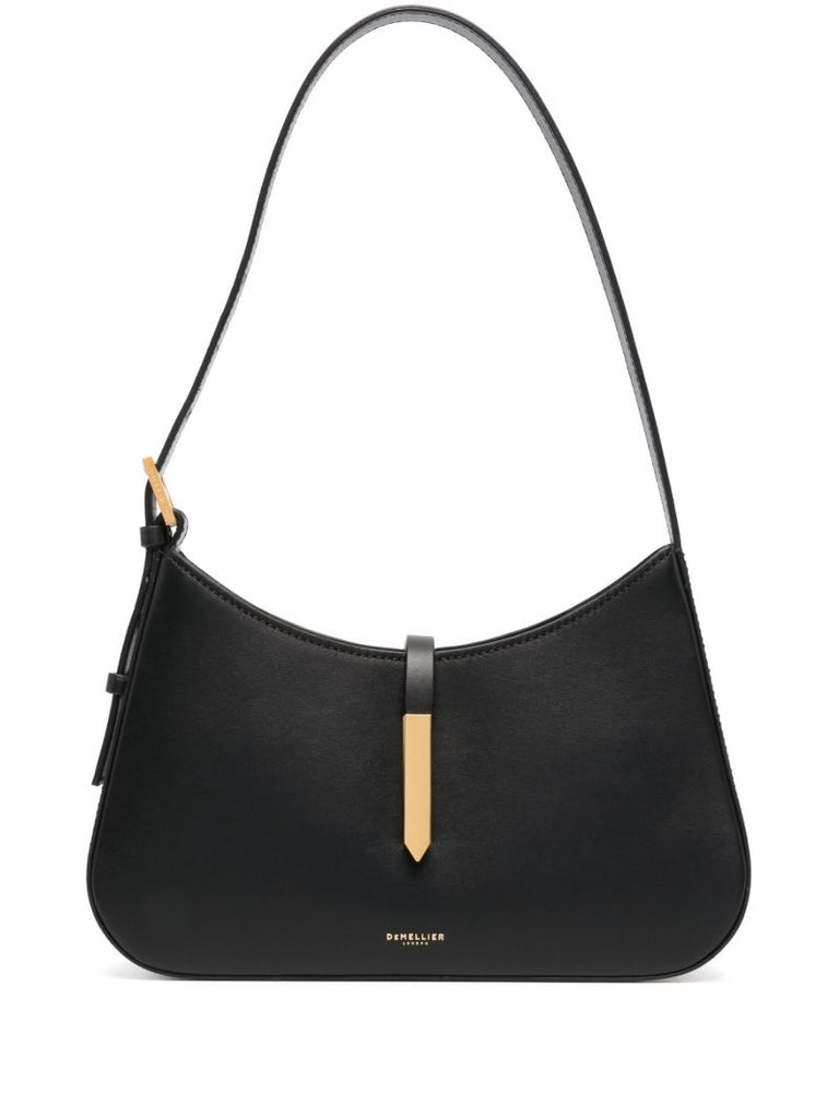 Black Tokyo Leather Shoulder Bag