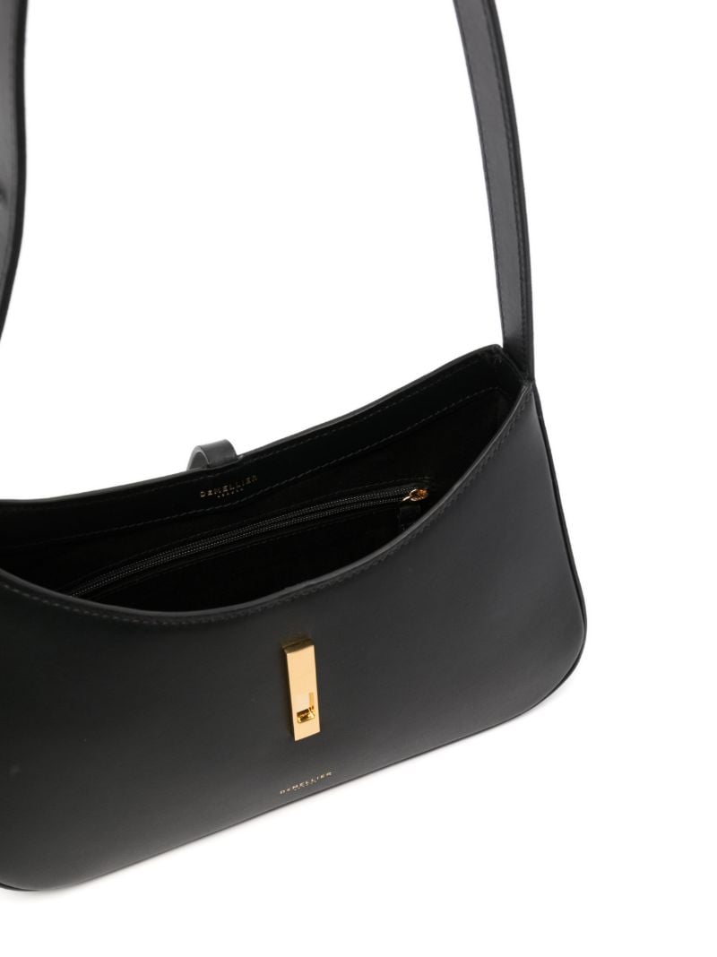 Black Tokyo Leather Shoulder Bag