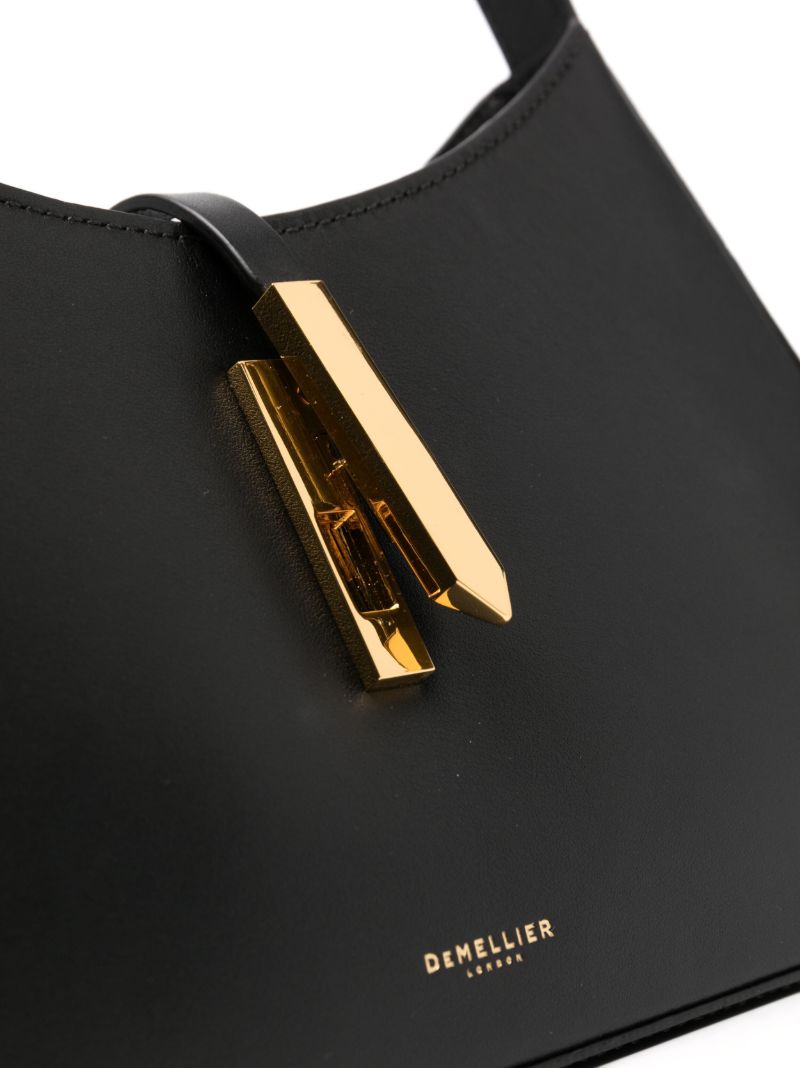 Black Tokyo Leather Shoulder Bag