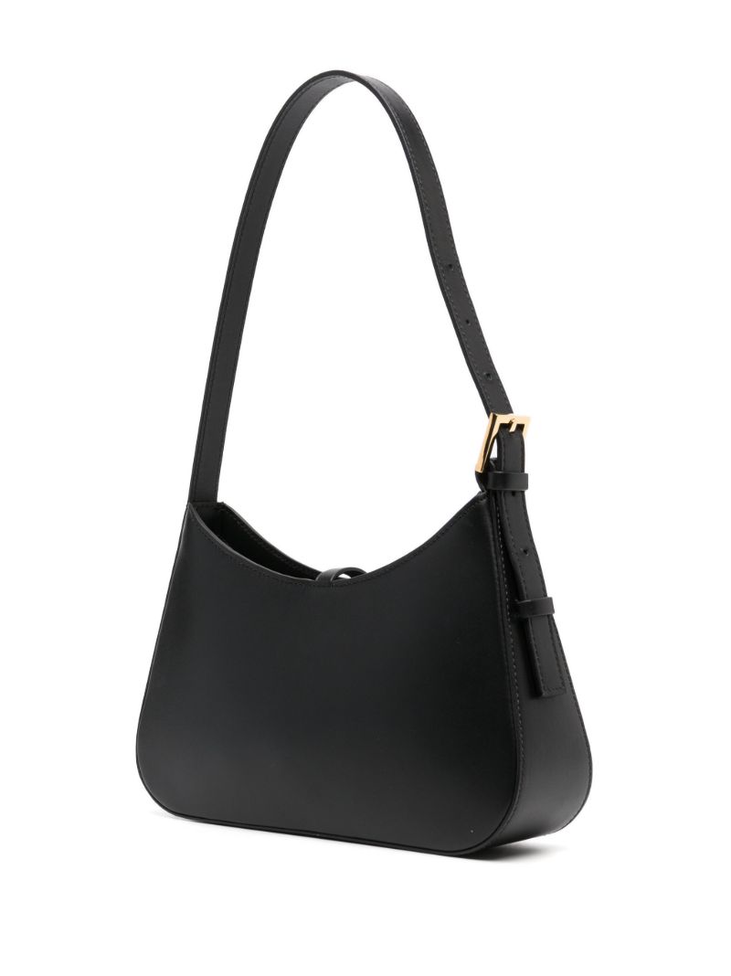 Black Tokyo Leather Shoulder Bag