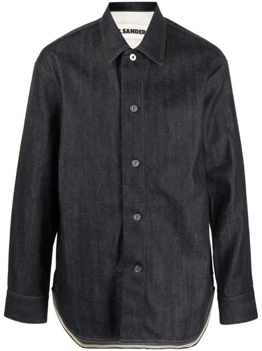 Blue Long Sleeve Denim Shirt