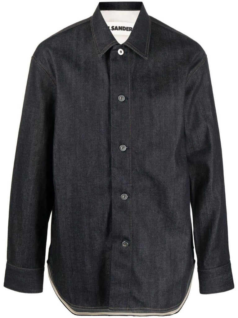 Blue Long Sleeve Denim Shirt