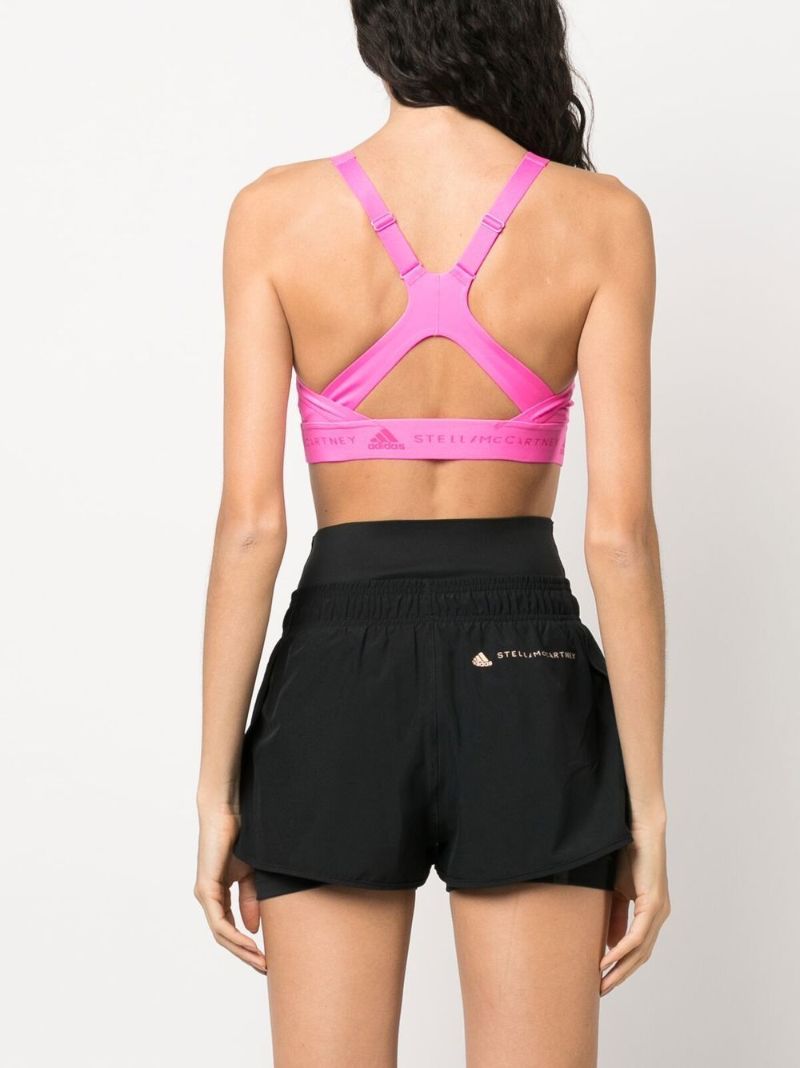 Pink Truepurpose Logo Sports Bra