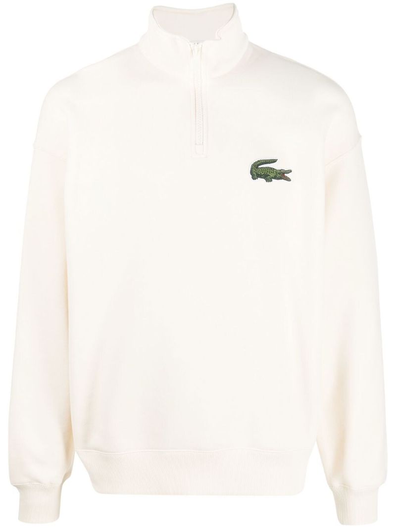 White Logo Patch Sweatshirt