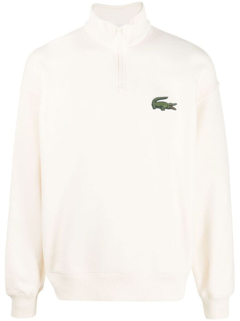 White Logo Patch Sweatshirt