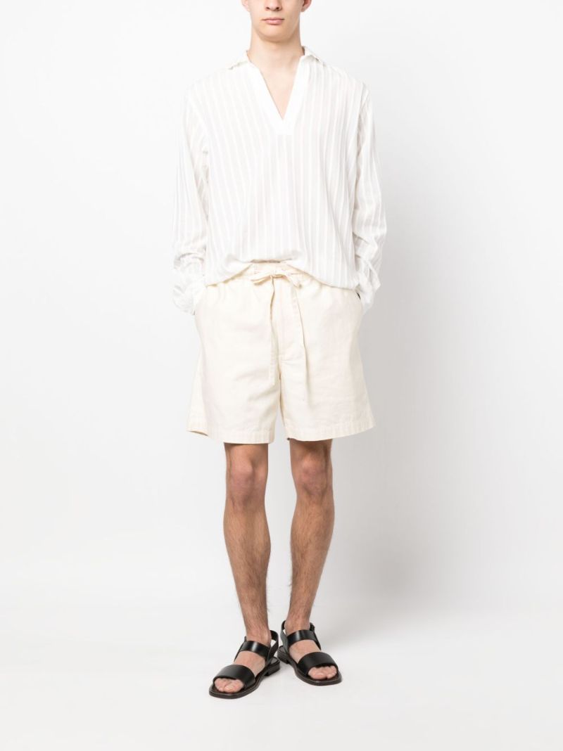 White Ridley Chenille Stripe Shirt