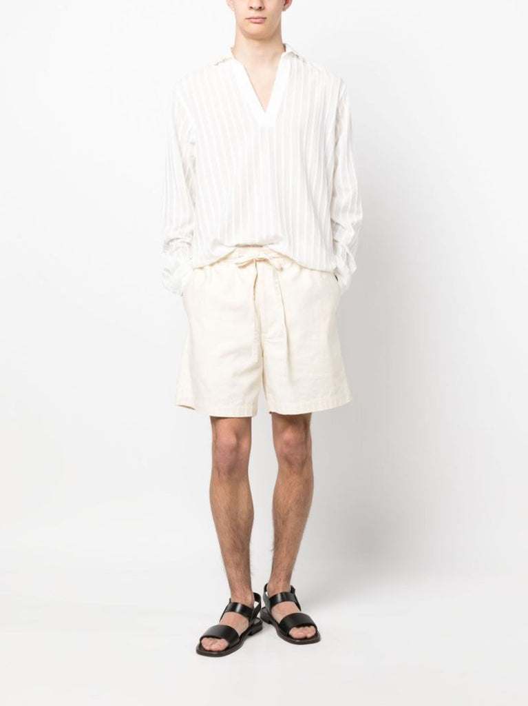 White Ridley Chenille Stripe Shirt