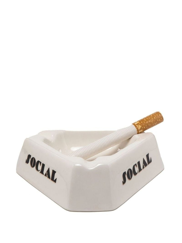 White Social Smoker Ashtray