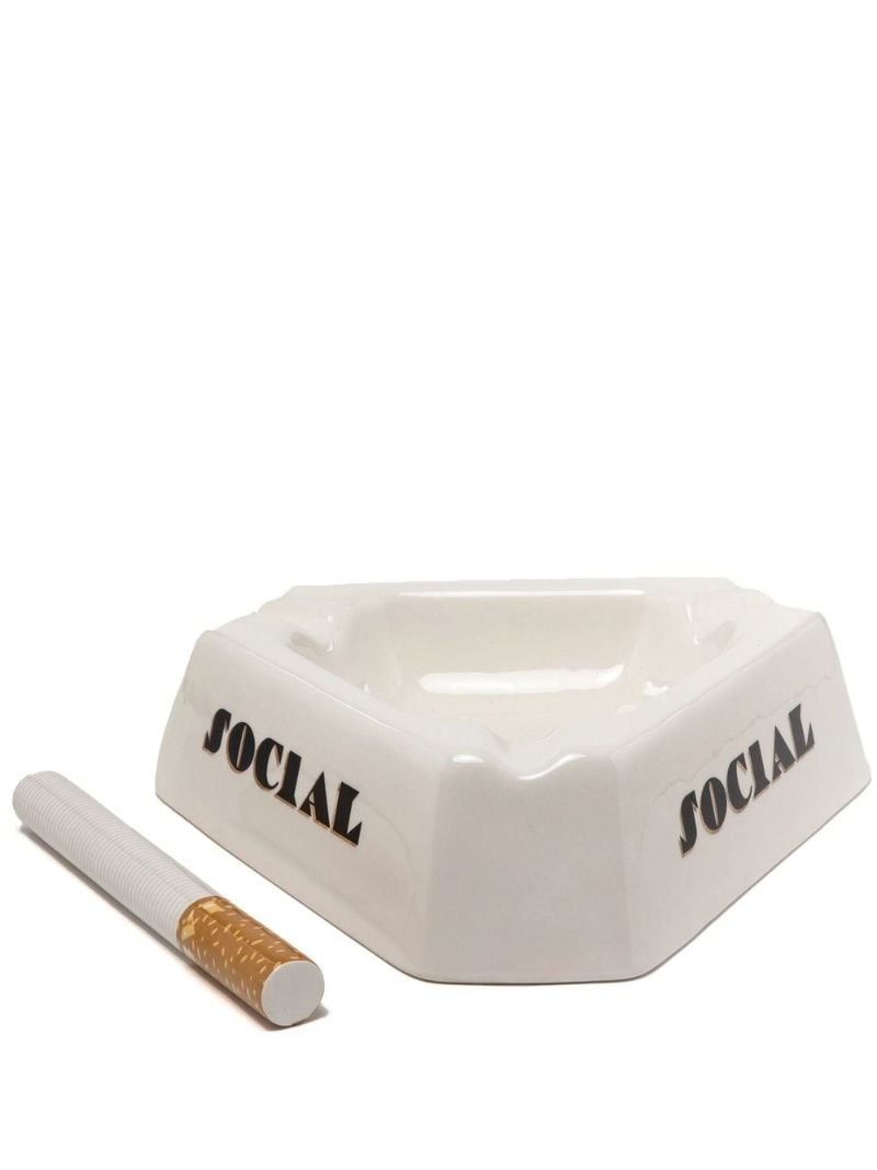 White Social Smoker Ashtray