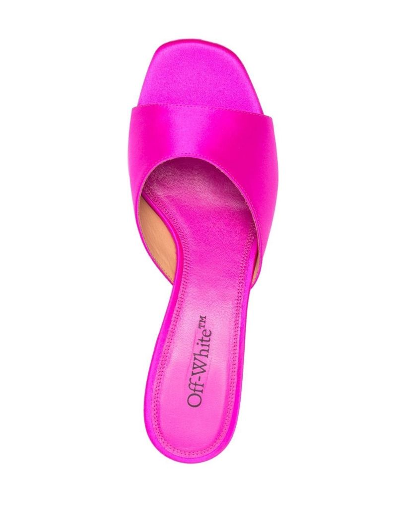 Pink Pop Lollipop Satin Mules