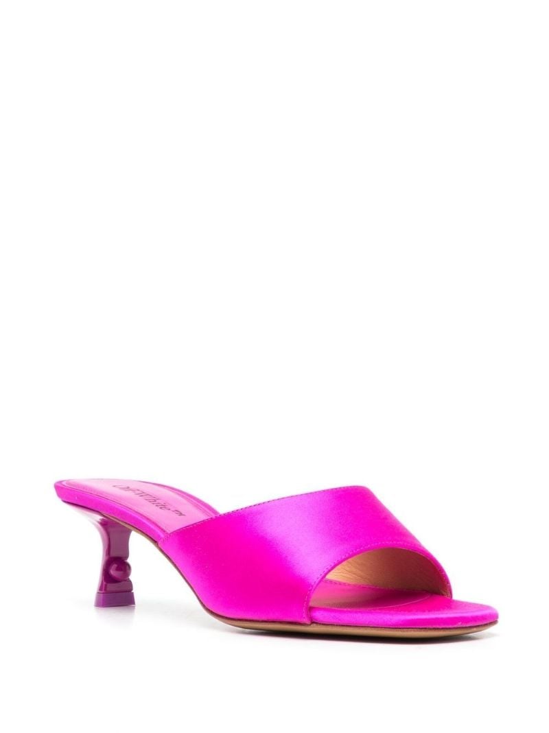 Pink Pop Lollipop Satin Mules