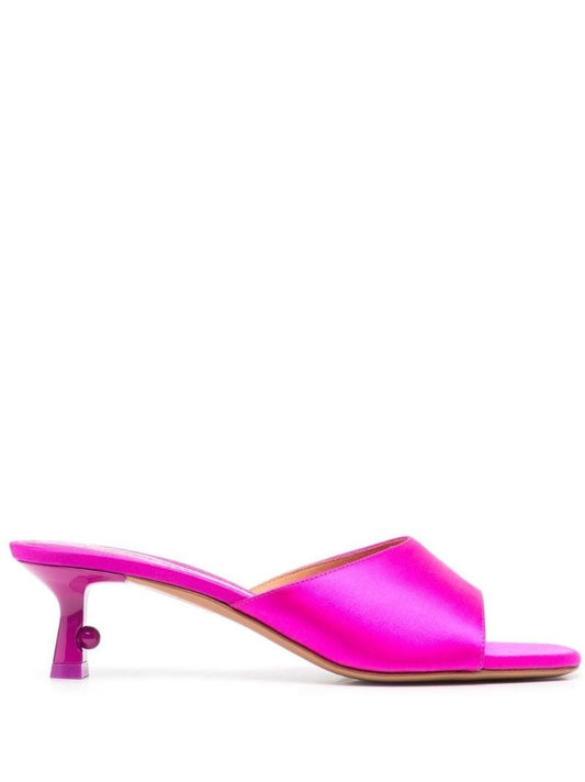 Pink Pop Lollipop Satin Mules
