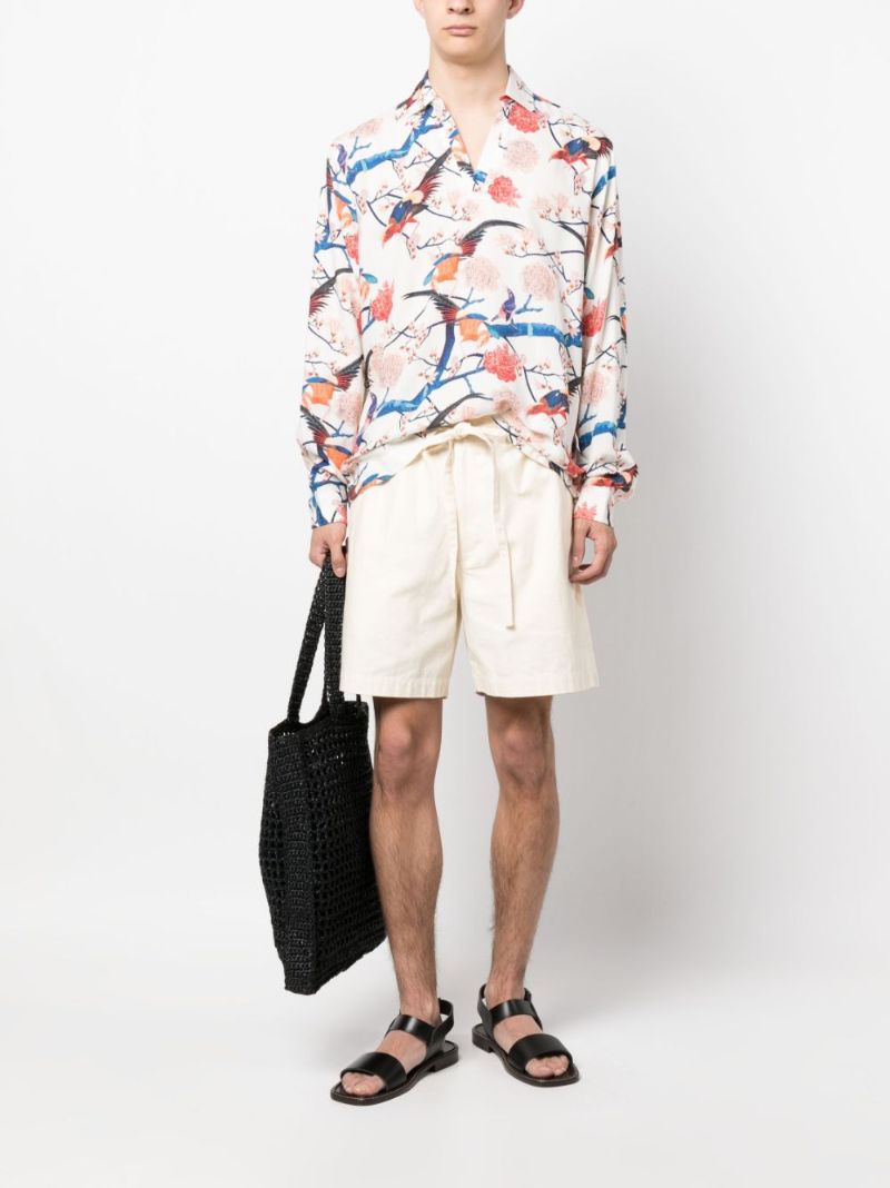 White Ridley Graphic Print Shirt