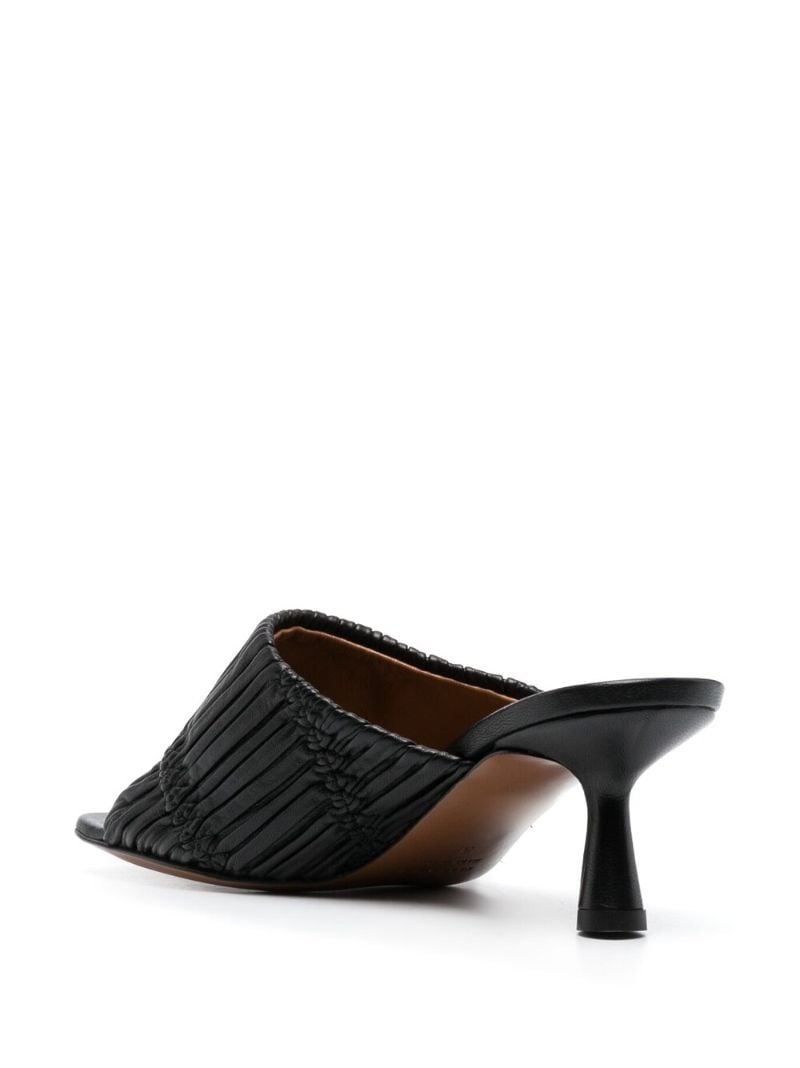 Black Caserta 75 PlissÃ_x0083_Â© Sandals