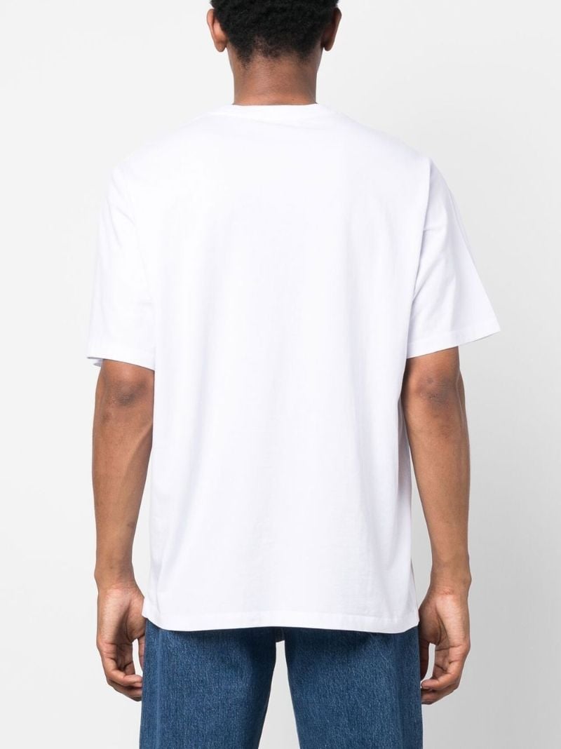 White Dressed Fox Cotton T-shirt