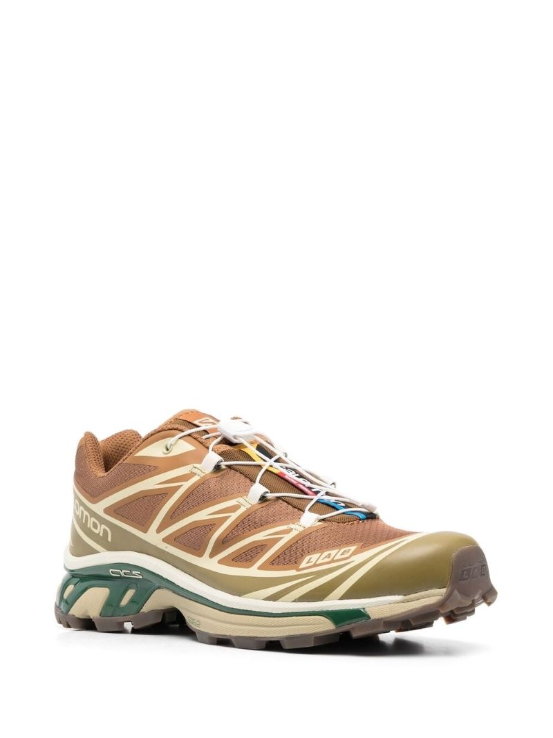 Brown Xt-6 Panelled Sneakers