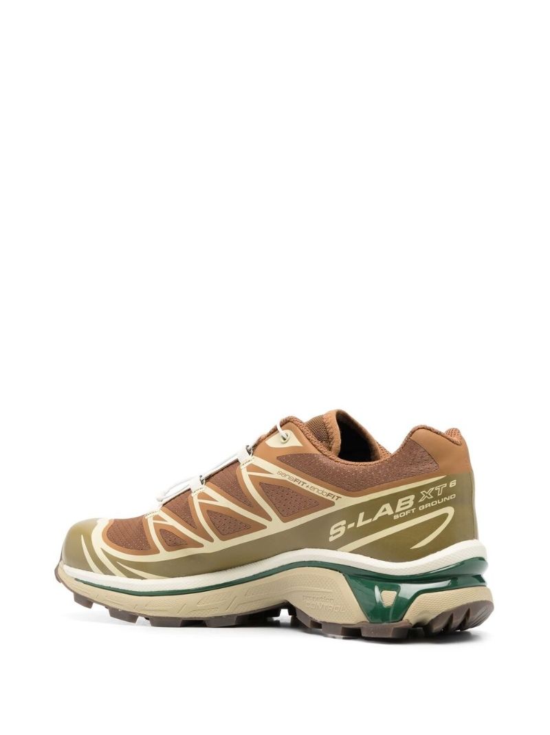 Brown Xt-6 Panelled Sneakers