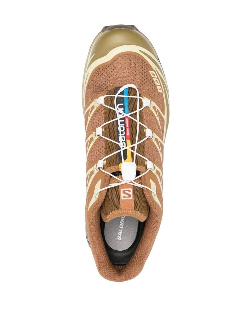 Brown Xt-6 Panelled Sneakers