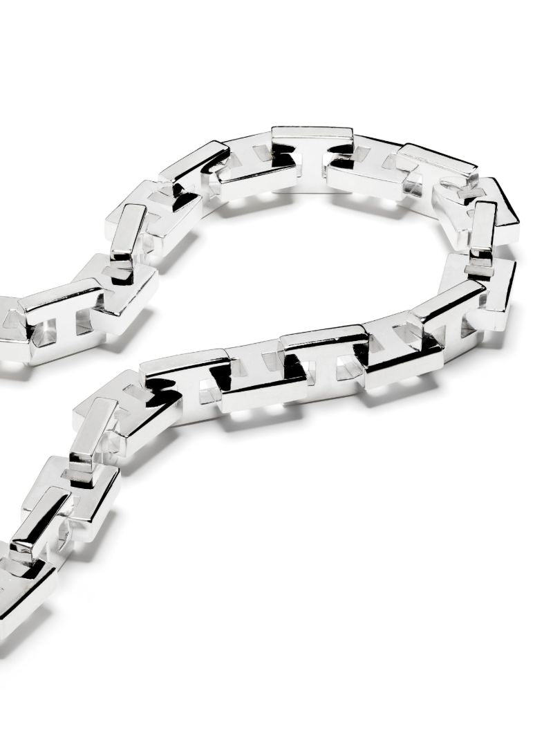 Sterling Silver H Logo Chain Necklace