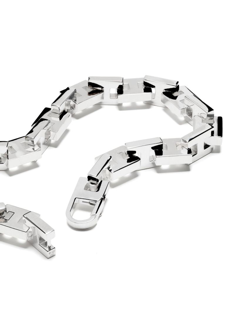 Sterling Silver H Logo Chain Necklace