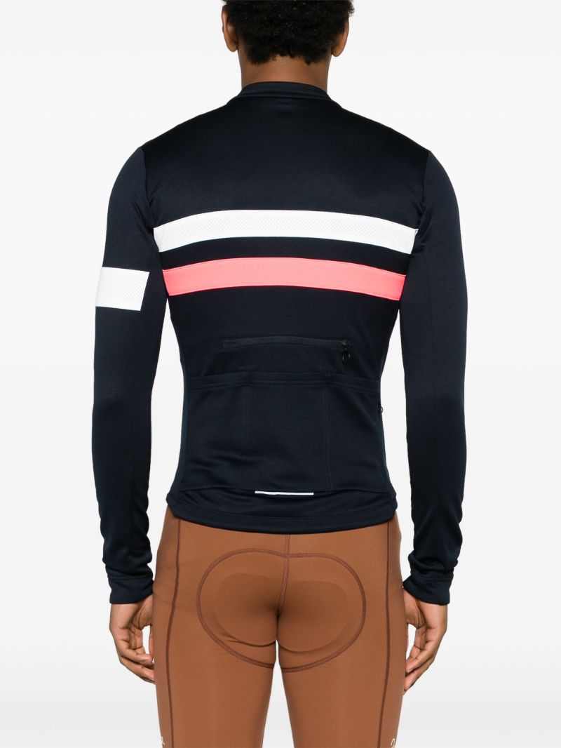 Blue Brevet Stripe Jersey Top