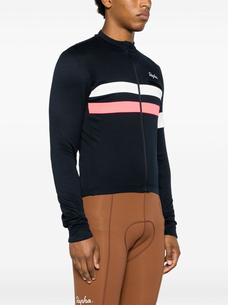 Blue Brevet Stripe Jersey Top