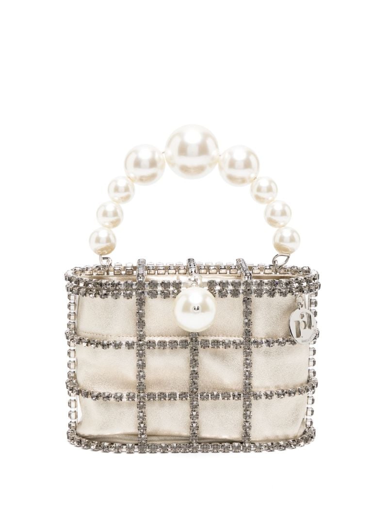 White Holli Crystal-embellished Tote Bag