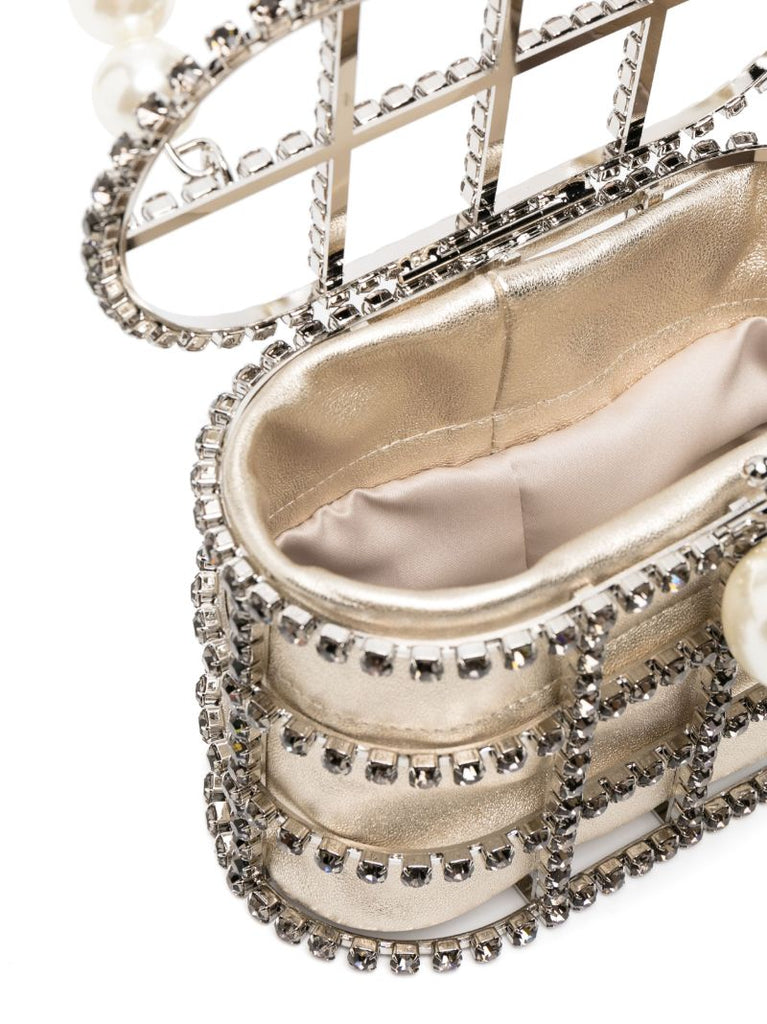 White Holli Crystal-embellished Tote Bag