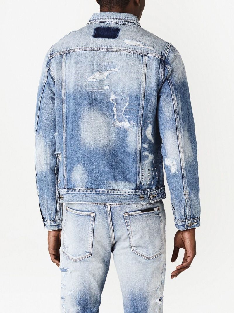 Blue Tektonik Distressed Denim Jacket