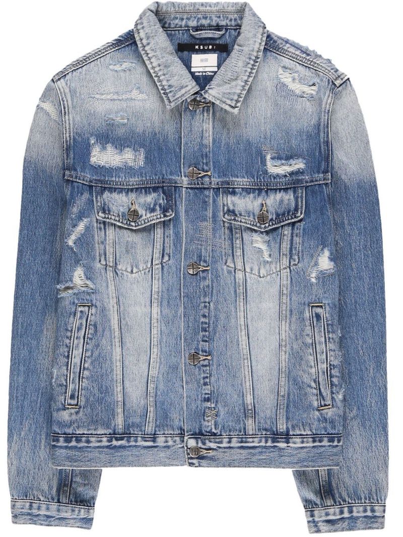 Blue Tektonik Distressed Denim Jacket