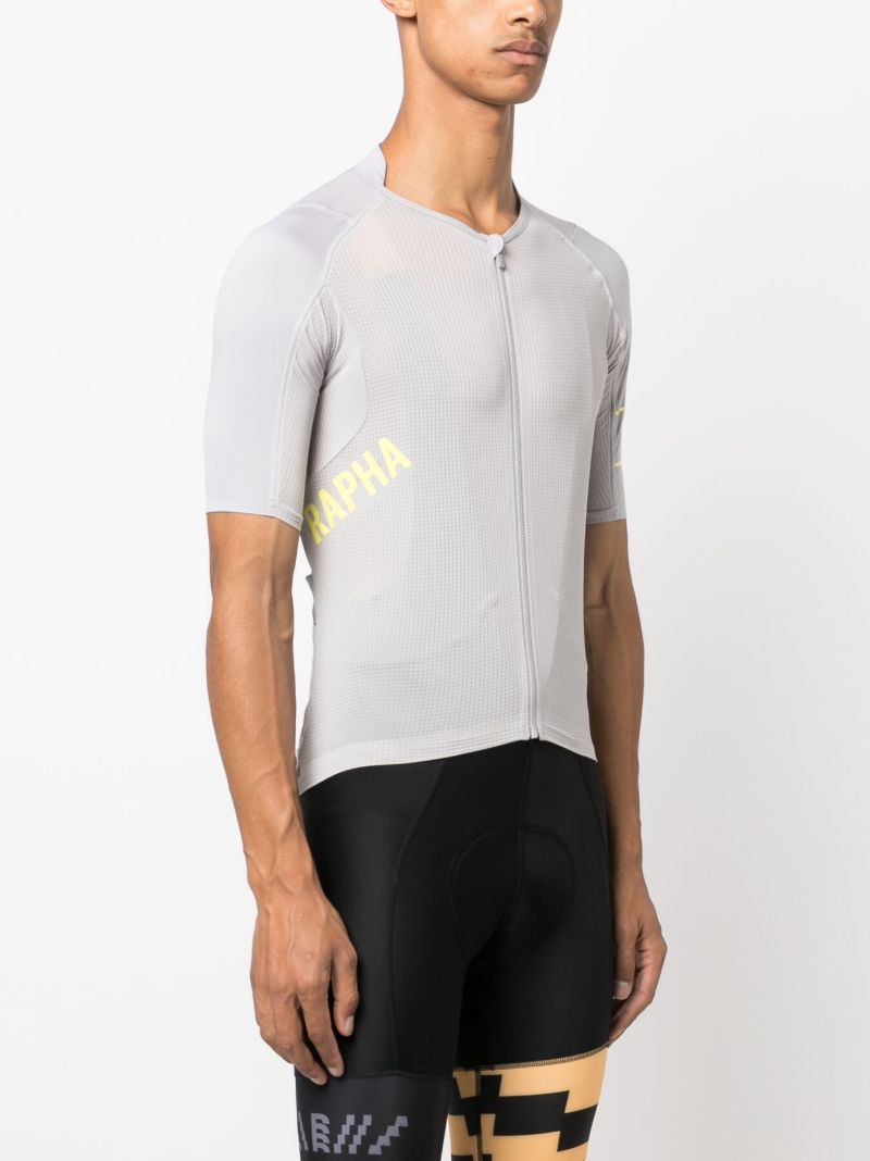 Grey Pro Team Training Cycling Jersey Top