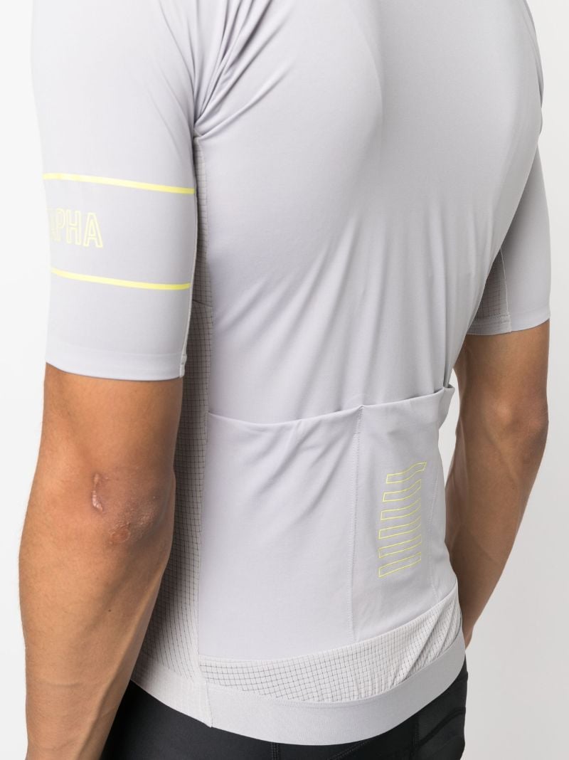 Grey Pro Team Training Cycling Jersey Top