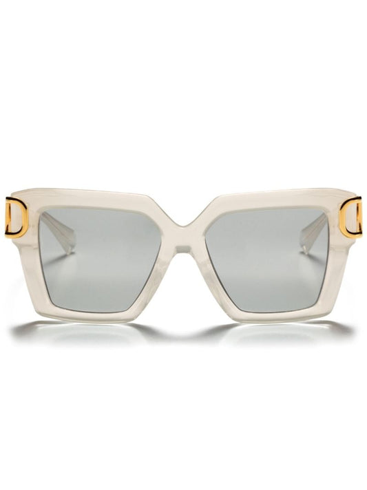 White Vlogo Square-frame Sunglasses