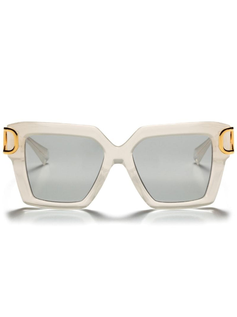White Vlogo Square-frame Sunglasses