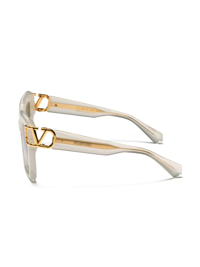 White Vlogo Square-frame Sunglasses