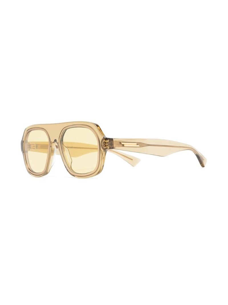 Yellow 1217 Round Sunglasses