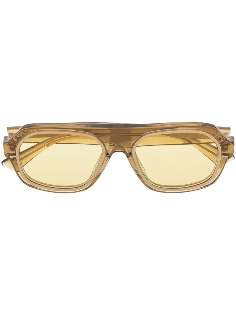 Yellow 1217 Round Sunglasses
