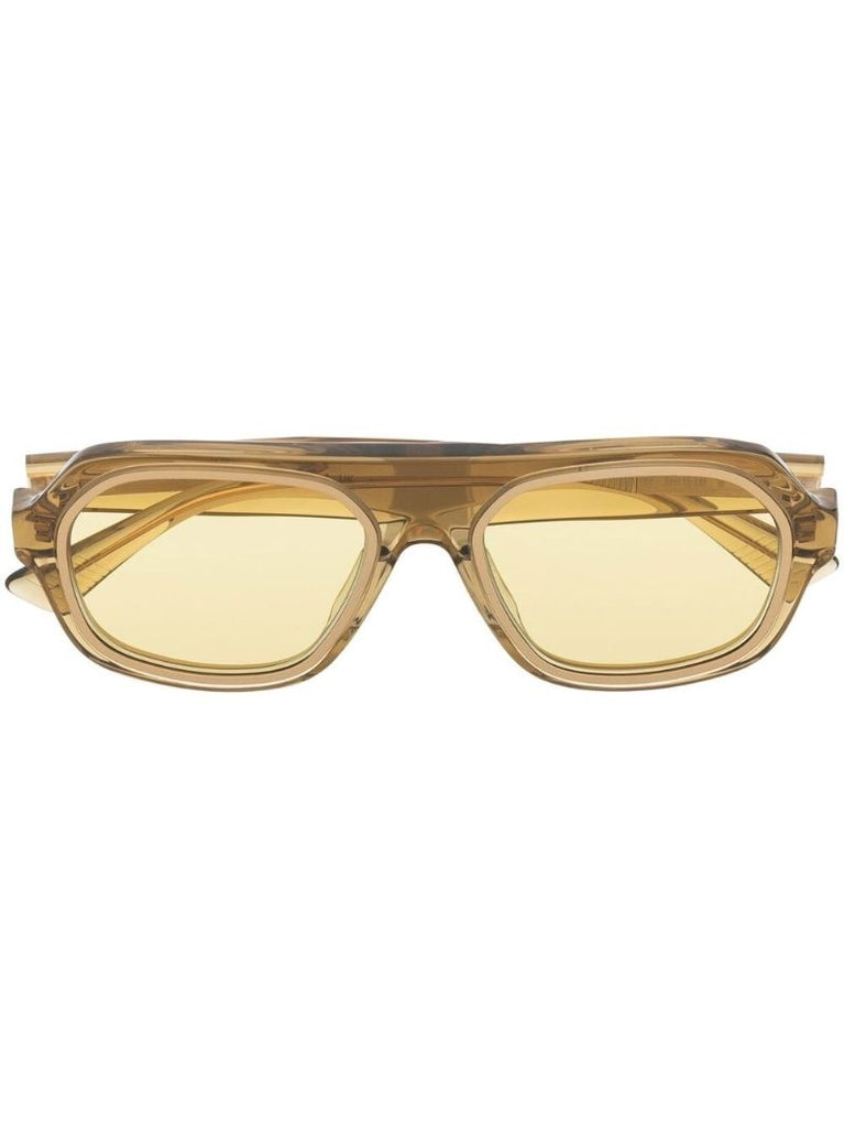 Yellow 1217 Round Sunglasses