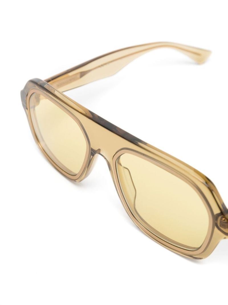 Yellow 1217 Round Sunglasses