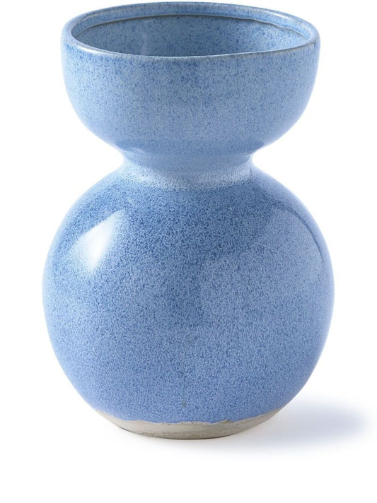 Light Blue Polspotten Boolb Large Vase