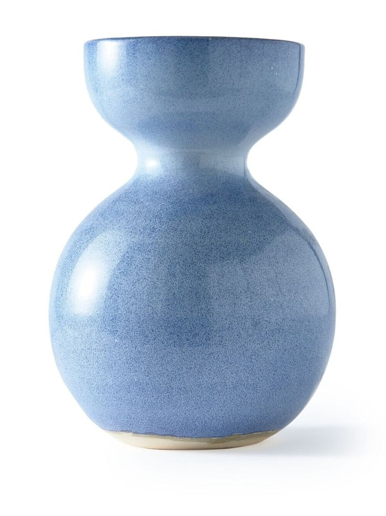 Light Blue Polspotten Boolb Large Vase
