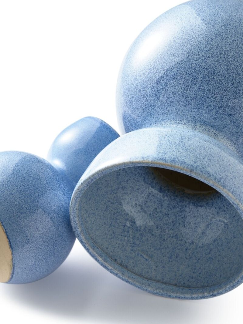 Light Blue Polspotten Boolb Large Vase