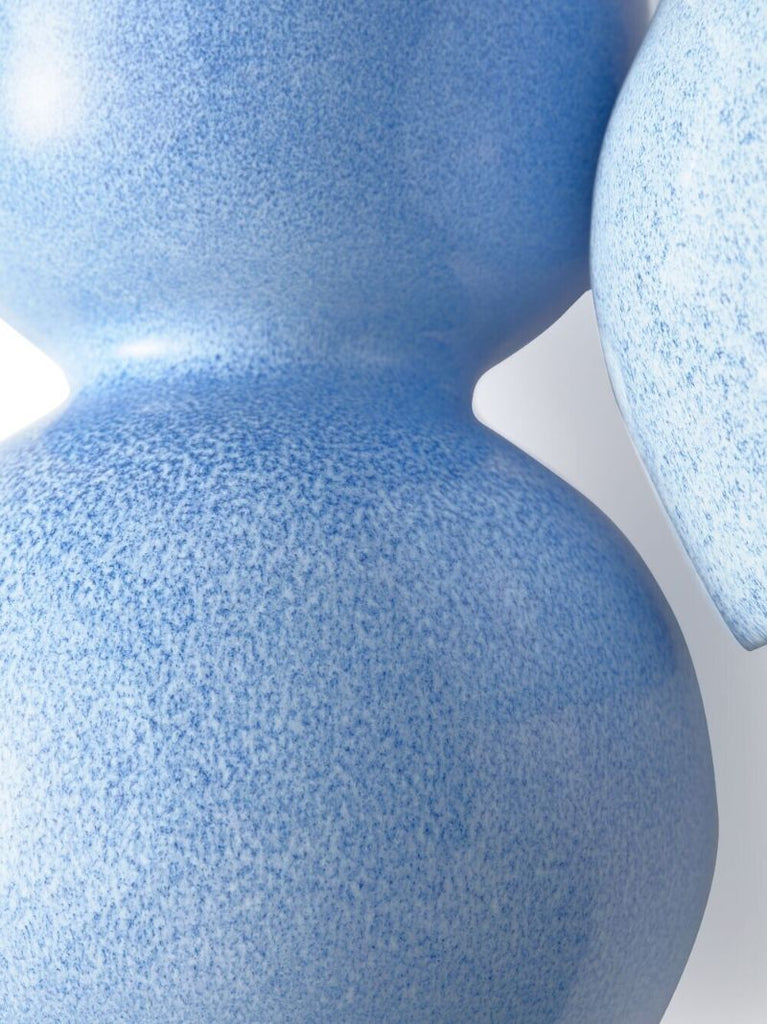Light Blue Polspotten Boolb Large Vase