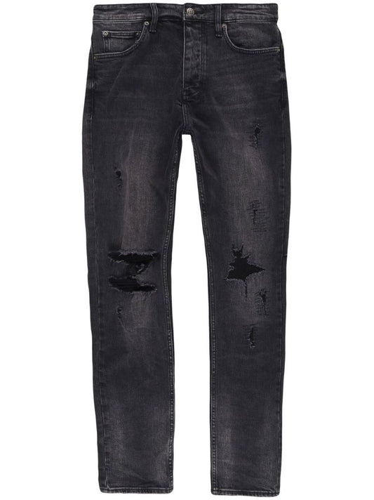 Black Ripped Slim Fit Jeans